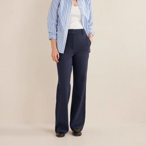 NWT Boden Hampshire Flared Pants Navy - Picture 1 of 4